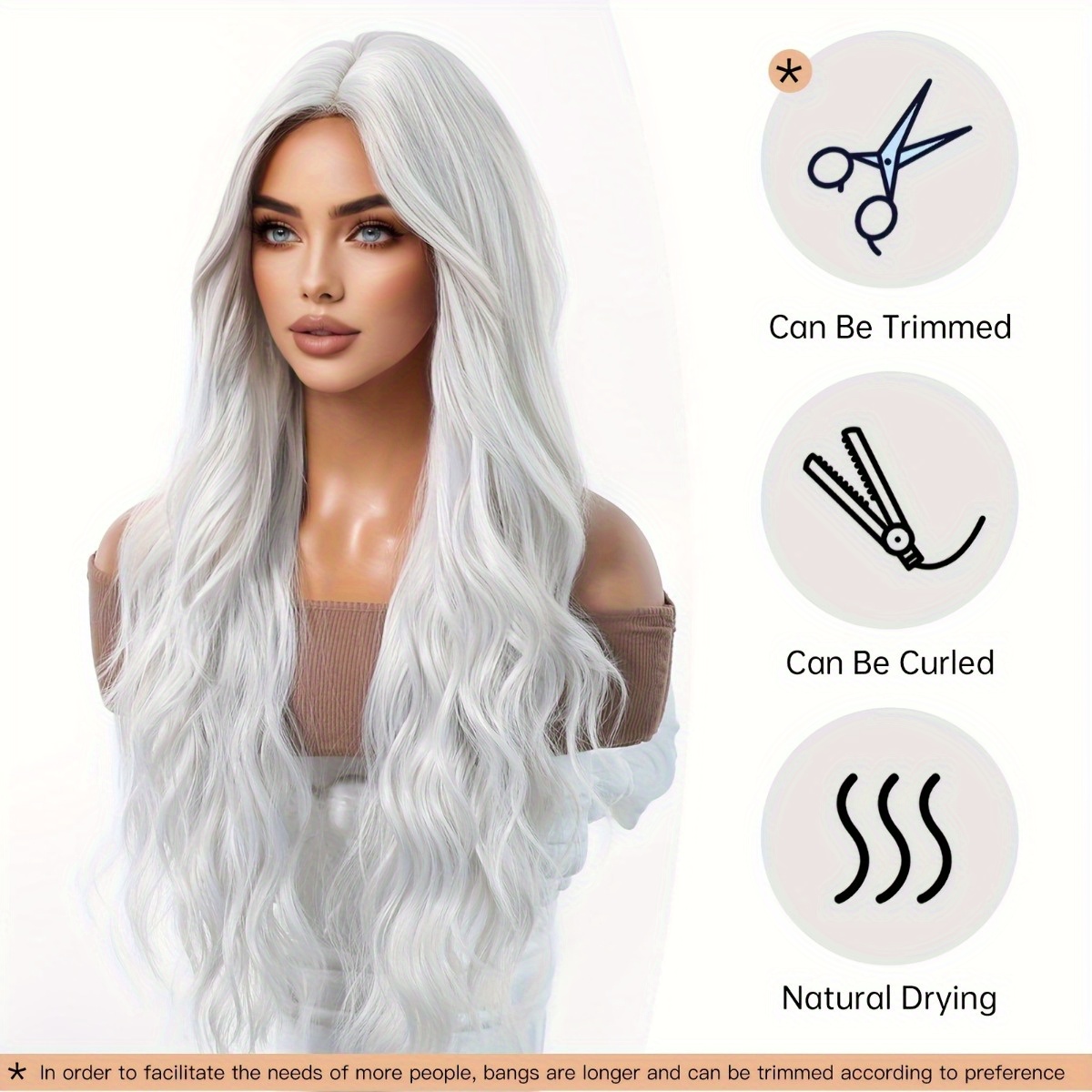 Hair Care Nature - Peruka z włókna syntetycznego marki Anxin: