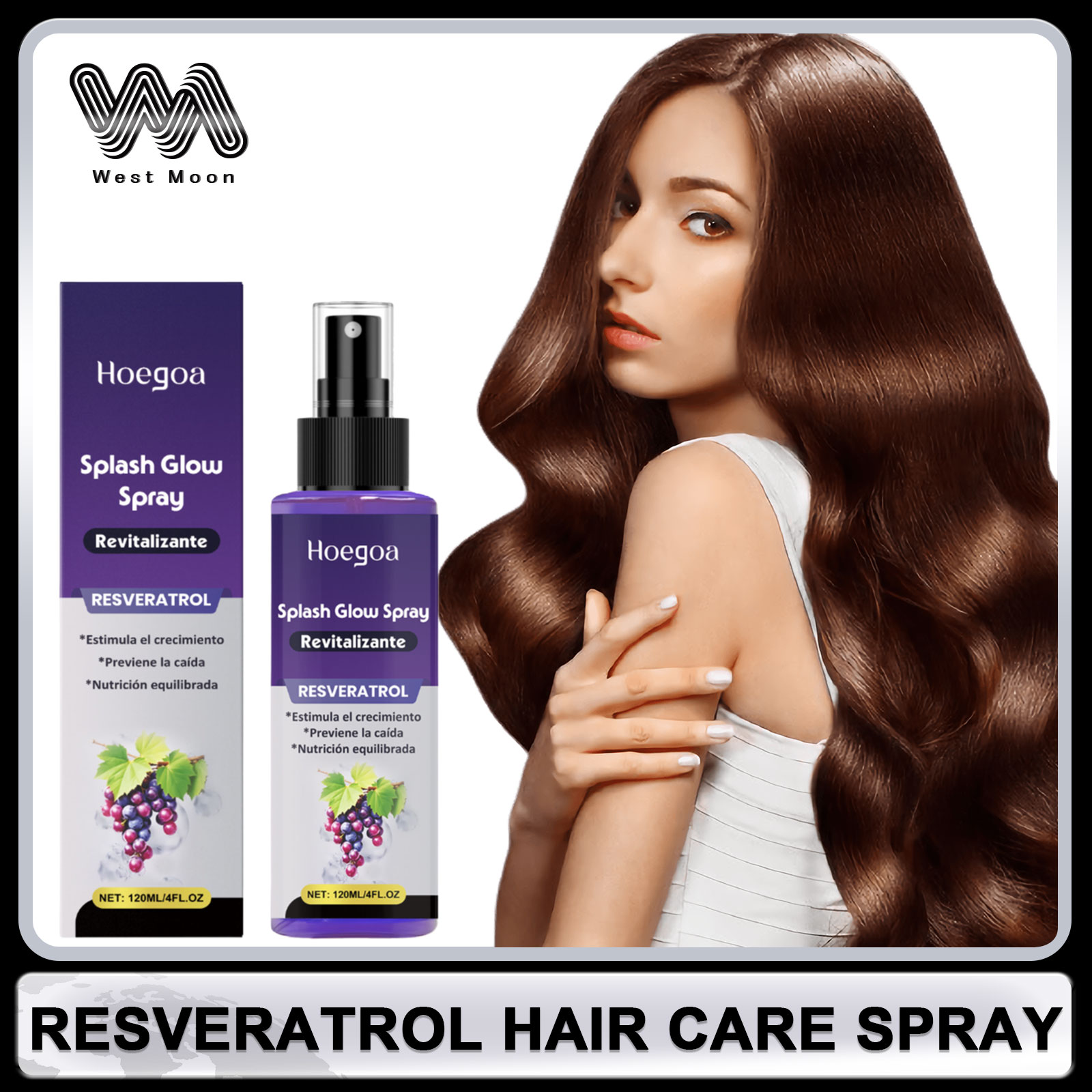 Hair Care Nature - Spray do włosów z resweratrolu przeciw