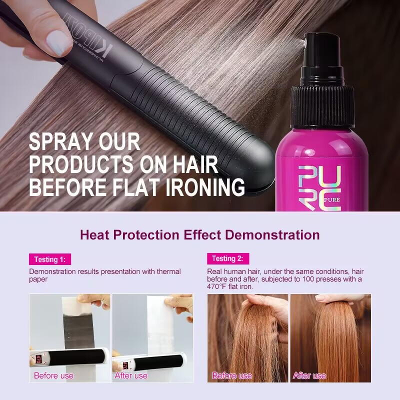 Spray termoosłonowy PURC z ole – Hair Care Heat Protectant recenzja i cena