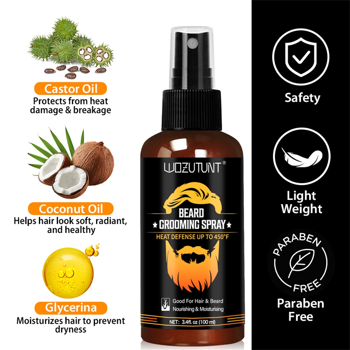 Spray do pielęgnacji brody, od – Hair Care Heat Protectant recenzja i cena