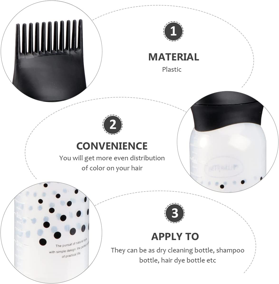3 sztuk farba do włosów pędzel – Hair Care Brand recenzja i cena