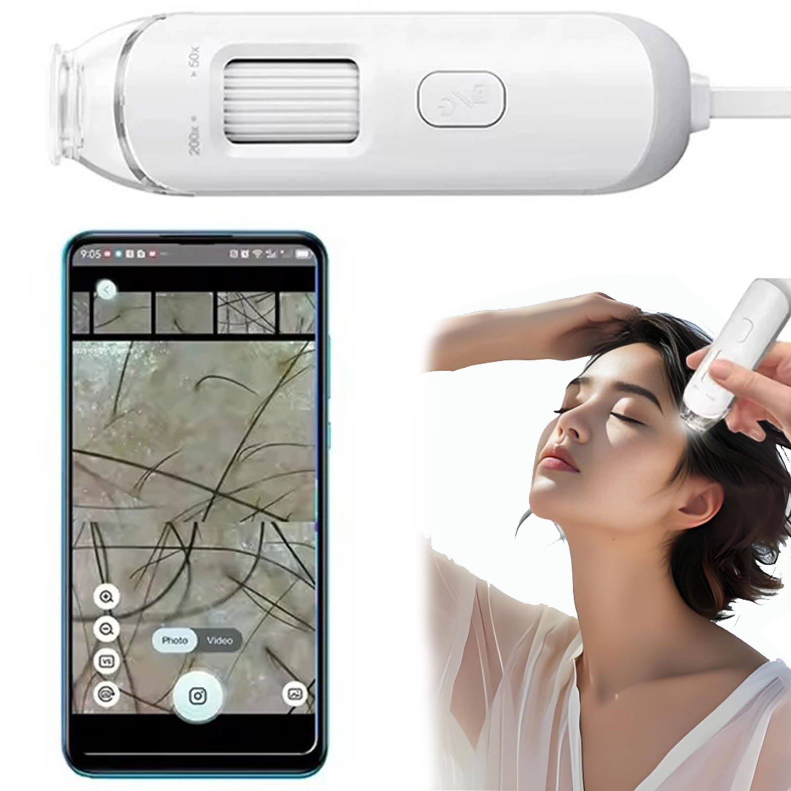 Elektronowy Dermatoskop Kamera – Hair Porosity Test recenzja i cena